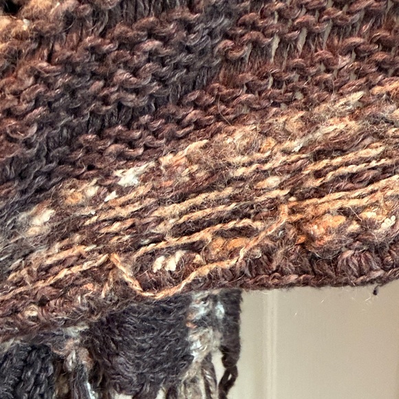 Free People Brown and Cream Knit Cardigan - Picture 3 of 5